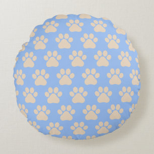 Cute Paws Dog Round Cushion