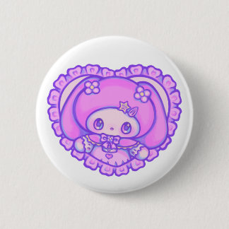 cute pea 6 cm round badge