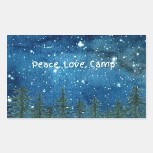 Cute Peace Love Camp Sticker – Perfect for Campers
