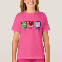 Cute Peace Love Cupcakes Pink Kids