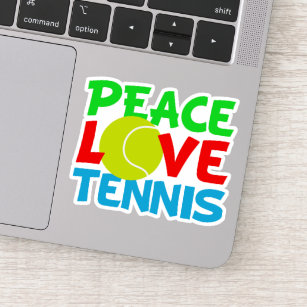 Cute Peace Love Tennis Player