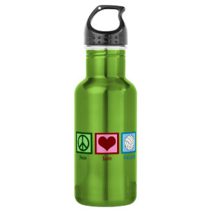 Cute Peace Love Volleyball 532 Ml Water Bottle
