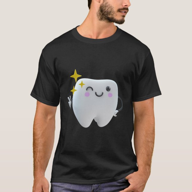 Cute Peace Tooth T-Shirt (Front)