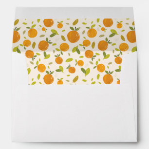 Cute Peach Fruit Pattern Envelope