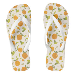 Cute Peach Fruit Pattern Flip Flops