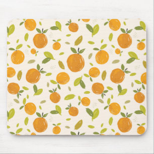 Cute Peach Fruit Pattern Mouse Mat