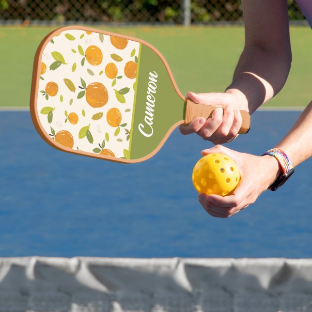 Cute Peach Fruit Pattern Pickleball Paddle (Insitu)