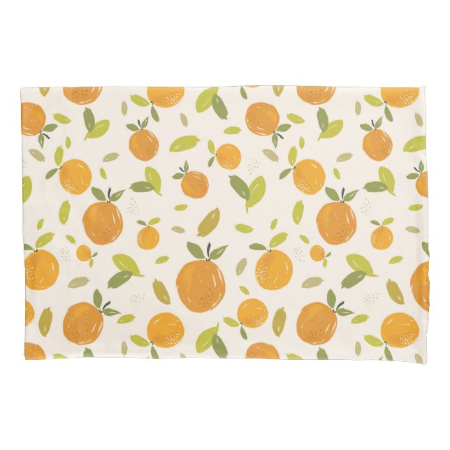 Cute Peach Fruit Pattern Pillowcase (Front)