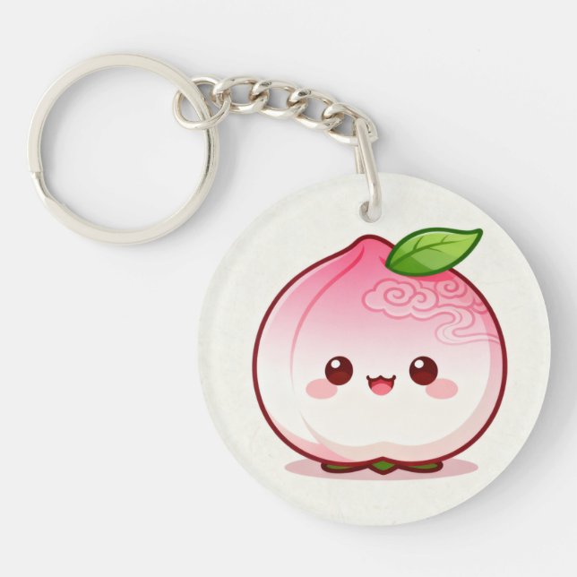 Cute Peach Keychain (Front)