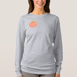 Cute Peach Long Sleeve T-Shirt