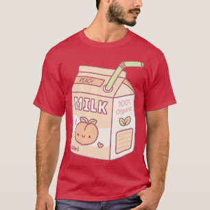 Cute Peach Milk tonne Box T-Shirt