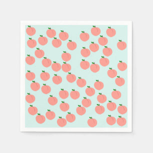 Cute Peach Paper Napkins