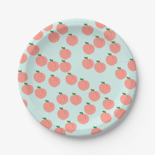 Cute Peach Paper Plates