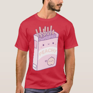 Cute Peach Peachy Biscuit Sticks Snack T-Shirt
