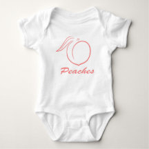 Cute, Peaches Baby Bodysuit , One-Piece