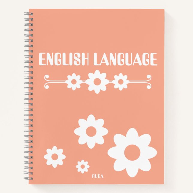 Cute Peachy Notebook (Front)