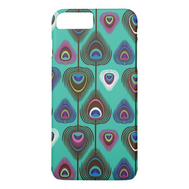 cute peacock feather pattern Case-Mate iPhone case (Back)