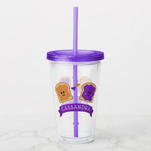 Cute Peanut Butter and Jelly Acrylic Tumbler