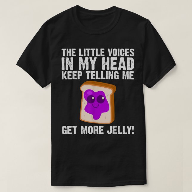 Cute Peanut Butter And Jelly Art Men Women Matchin T-Shirt (Design Front)