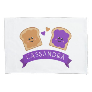 Cute Peanut Butter and Jelly Pillowcase