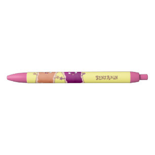 Cute peanut butter and jelly sandwich cartoon black ink pen