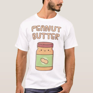 Cute Peanut Butter Jar Doodle T-Shirt