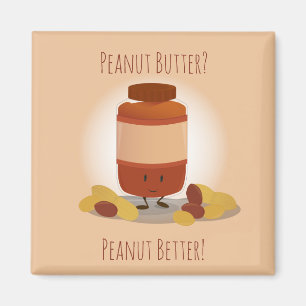 Cute Peanut Butter Jar   Magnet