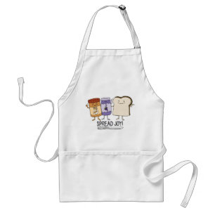 Cute Peanut Butter & Jelly & Bread Spread Joy Standard Apron