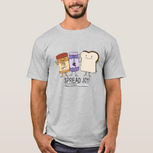 Cute Peanut Butter & Jelly & Bread Spread Joy T-Shirt