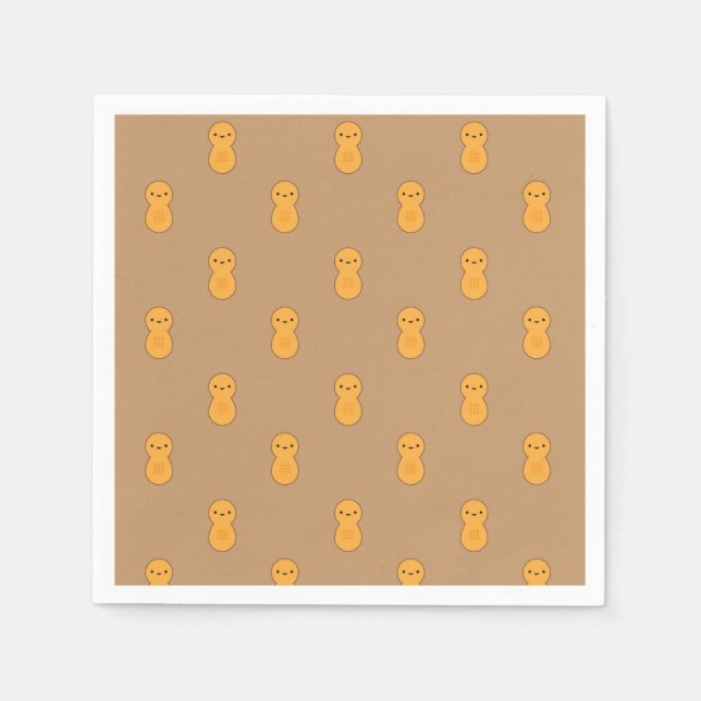 Cute Peanut Pattern Napkin (Front)