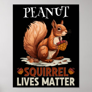 Cute Peanut Squirrel Lives Wild Animal Men Women K Poster