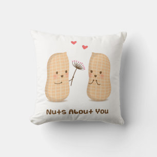 Cute Peanuts, Nuts About You, Room Decor Cushion