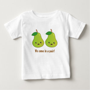 Cute Pears that come in a pair Baby T-Shirt