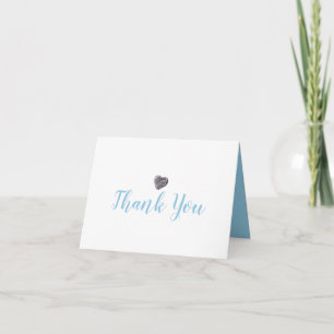 Cute Pebble Heart Thank You Card