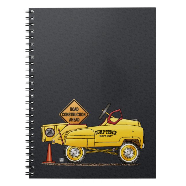 Cute Peddle Truck Peddle Car Notebook (Front)