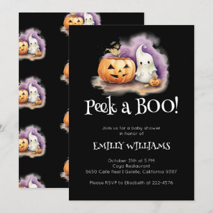 Cute Peek-A-Boo Baby Shower Invitation
