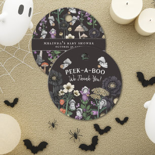 Cute Peek-a-Boo Halloween Baby Shower Favours Favour Tags