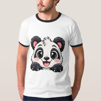 Cute Peekaboo Panda T-Shirt