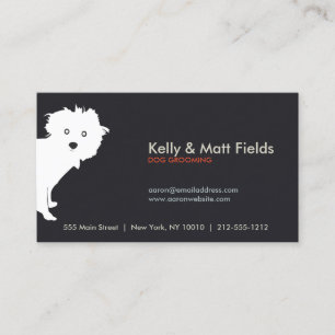 Cute Peeking Pup II Business Card