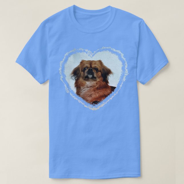 Cute Pekingese dog  T-Shirt (Design Front)