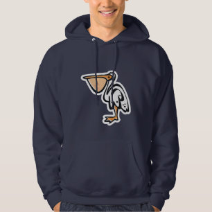 Cute Pelican; Blue Hoodie