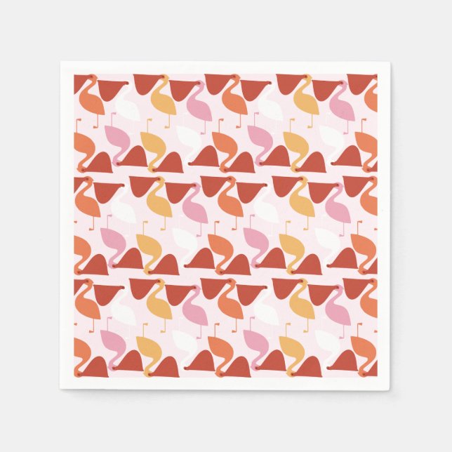 Cute Pelican Paper Napkins (Front)