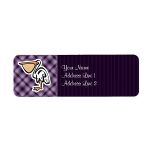Cute Pelican; Purple