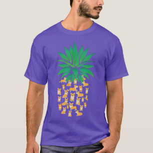 Cute Pembroke Welsh Corgi Dogs Pineapple Men Women T-Shirt