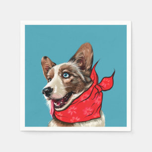 Cute Pembroke Welsh Corgi Napkin
