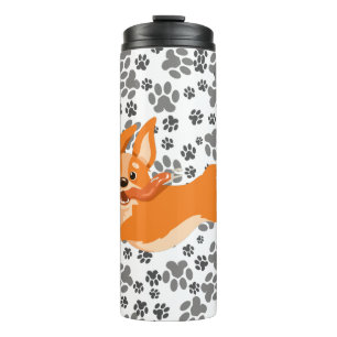 Cute Pembroke Welsh Corgi Thermal Tumbler