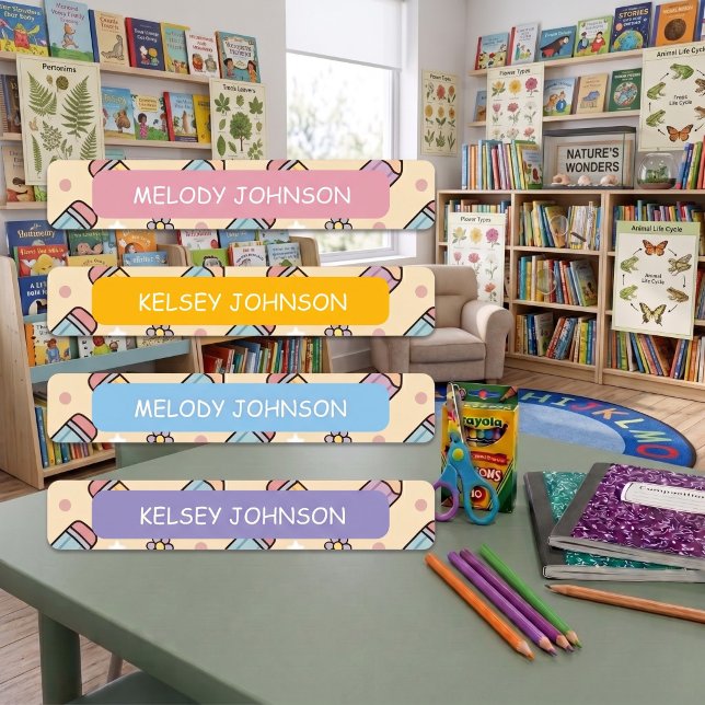Cute Pencil Pattern Colour Coded (Creator Uploaded)
