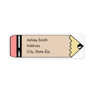Cute Pencil Return Address Labels