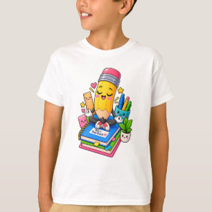 Cute Pencil Yoga Meditation Take A Deep Breath T-Shirt