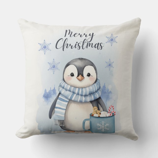 "Cute Penguin 3" Cushion (Front)